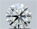 Natural Diamond 1.00 Carats, Round with Very Good Cut, K Color, VVS2 Clarity and Certified by GIA