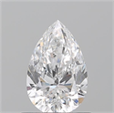 Diamante Natural 0.75 quilates, De pera , Color D, claridad VS2 y certificado GIA