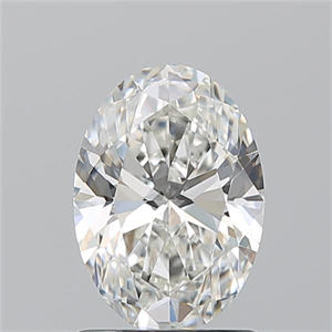 Picture of Natural Diamond 1.31 Carats, Oval with  Cut, H Color, VS2 Clarity and Certified by GIA