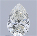 Diamante Natural 0.51 quilates, De pera , Color H, claridad SI1 y certificado GIA