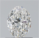 Natural Diamond 0.70 Carats, Oval with  Cut, G Color, VS2 Clarity and Certified by GIA