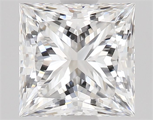Picture of Natural Diamond 0.90 Carats, Princess with  Cut, E Color, VS1 Clarity and Certified by GIA