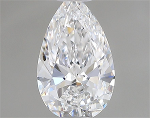 Picture of Natural Diamond 0.43 Carats, Pear with  Cut, E Color, VVS1 Clarity and Certified by GIA