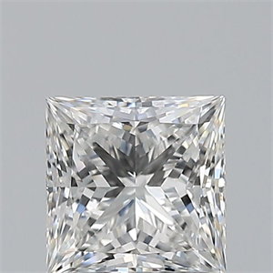 Picture of Natural Diamond 0.72 Carats, Princess with  Cut, F Color, VVS1 Clarity and Certified by GIA