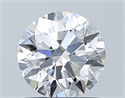 Natural Diamond 0.90 Carats, Round with Excellent Cut, D Color, SI1 Clarity and Certified by GIA