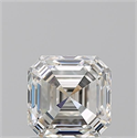Natural Diamond 1.10 Carats, Asscher with  Cut, J Color, VVS1 Clarity and Certified by GIA