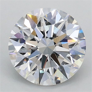 Picture of Lab Grown Diamond 1.05 Carats, Round with Ideal Cut, D Color, VVS2 Clarity and Certified by IGI