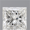 Natural Diamond 1.12 Carats, Princess with  Cut, H Color, SI2 Clarity and Certified by GIA