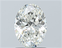 Natural Diamond 1.03 Carats, Oval with  Cut, I Color, VS2 Clarity and Certified by GIA