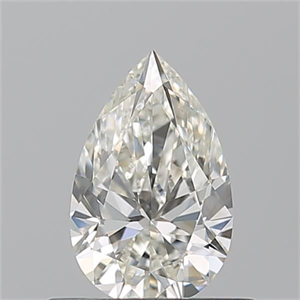 Picture of Natural Diamond 0.55 Carats, Pear with  Cut, I Color, IF Clarity and Certified by GIA