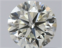 Natural Diamond 0.50 Carats, Round with Very Good Cut, L Color, VVS1 Clarity and Certified by GIA