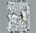 Natural Diamond 1.03 Carats, Radiant with  Cut, E Color, I1 Clarity and Certified by GIA