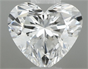 Natural Diamond 0.33 Carats, Heart with  Cut, E Color, VVS1 Clarity and Certified by GIA