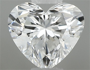 Picture of Natural Diamond 0.33 Carats, Heart with  Cut, E Color, VVS1 Clarity and Certified by GIA