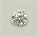 Natural Diamond 0.40 Carats, Round with Excellent Cut, F Color, SI2 Clarity and Certified by GIA