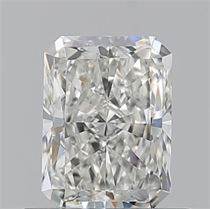 Picture of Natural Diamond 0.72 Carats, Radiant with  Cut, H Color, VVS2 Clarity and Certified by GIA
