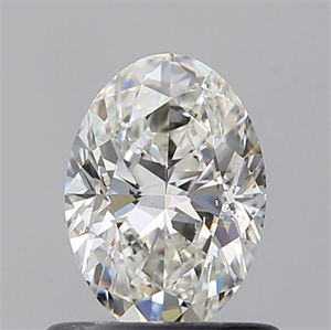 Picture of Natural Diamond 0.66 Carats, Oval with  Cut, G Color, SI2 Clarity and Certified by GIA