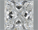 Natural Diamond 1.51 Carats, Princess with  Cut, H Color, SI2 Clarity and Certified by GIA