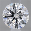 Del inventario de diamantes de laboratorio, 0.72 quilates, Redondo , Color D, claridad VVS2 y certificado IGI