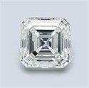 Natural Diamond 1.22 Carats, Asscher with  Cut, J Color, VS1 Clarity and Certified by GIA
