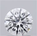 Lab Grown Diamond 1.13 Carats, Round with Ideal Cut, D Color, VVS2 Clarity and Certified by IGI
