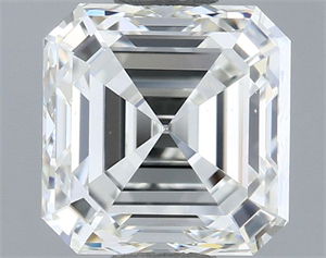 Picture of Natural Diamond 1.01 Carats, Asscher with  Cut, G Color, VVS2 Clarity and Certified by IGI