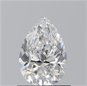 Natural Diamond 0.90 Carats, Pear with  Cut, E Color, VVS1 Clarity and Certified by GIA