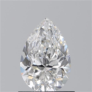 Picture of Natural Diamond 0.90 Carats, Pear with  Cut, E Color, VVS1 Clarity and Certified by GIA