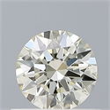 Natural Diamond 0.41 Carats, Round with Excellent Cut, L Color, IF Clarity and Certified by GIA