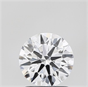 Lab Grown Diamond 1.21 Carats, Round with Ideal Cut, D Color, VVS2 Clarity and Certified by IGI