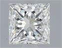 Natural Diamond 0.70 Carats, Princess with  Cut, J Color, SI1 Clarity and Certified by GIA