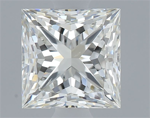 Picture of Natural Diamond 0.70 Carats, Princess with  Cut, J Color, SI1 Clarity and Certified by GIA