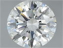 Natural Diamond 0.70 Carats, Round with Excellent Cut, F Color, VVS2 Clarity and Certified by GIA