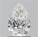 Natural Diamond 0.90 Carats, Pear with  Cut, F Color, VS2 Clarity and Certified by GIA