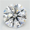 Lab Grown Diamond 3.01 Carats, Round with Ideal Cut, D Color, IF Clarity and Certified by IGI