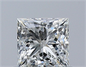 Natural Diamond 0.51 Carats, Princess with  Cut, J Color, VS2 Clarity and Certified by GIA