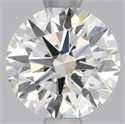 Natural Diamond 0.86 Carats, Round with Excellent Cut, K Color, SI1 Clarity and Certified by GIA