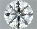 Natural Diamond 0.80 Carats, Round with Excellent Cut, J Color, SI1 Clarity and Certified by IGI