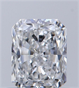 Diamante Natural 0.53 quilates, Radiante , Color E, claridad VVS1 y certificado GIA