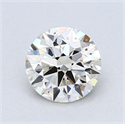 Natural Diamond 0.80 Carats, Round with Excellent Cut, L Color, SI2 Clarity and Certified by GIA