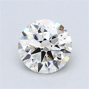 Picture of Natural Diamond 0.80 Carats, Round with Excellent Cut, L Color, SI2 Clarity and Certified by GIA