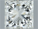 Natural Diamond 1.50 Carats, Princess with  Cut, J Color, VVS2 Clarity and Certified by IGI