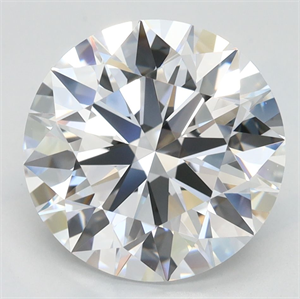 Picture of Lab Grown Diamond 3.67 Carats, Round with Ideal Cut, D Color, IF Clarity and Certified by IGI