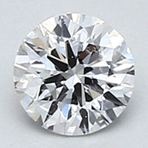 Picture of 0.30 D VS2 round natural diamond ideal cut and certified by CGL