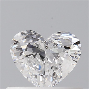 Foto Diamante Natural 0.36 quilates, Corazón , Color D, claridad SI1 y certificado GIA de
