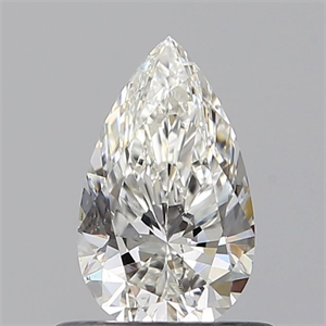 Foto Diamante Natural 0.52 quilates, De pera , Color G, claridad SI2 y certificado GIA de