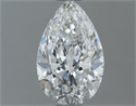 Natural Diamond 0.80 Carats, Pear with  Cut, G Color, VVS1 Clarity and Certified by GIA