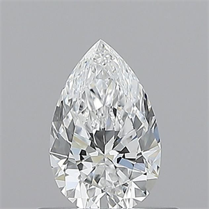 Picture of Natural Diamond 0.51 Carats, Pear with  Cut, D Color, VS1 Clarity and Certified by GIA