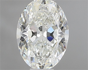 Picture of Natural Diamond 1.01 Carats, Oval with  Cut, H Color, VVS1 Clarity and Certified by IGI