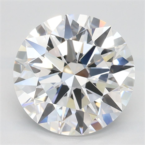 Picture of Lab Grown Diamond 3.00 Carats, Round with Ideal Cut, D Color, VVS1 Clarity and Certified by IGI